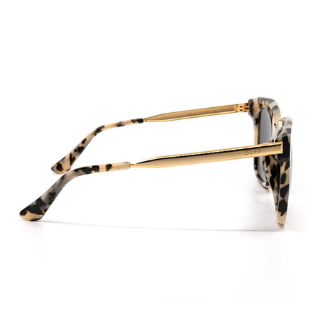 Bella Sunglasses — Cream Tortoise + Grey