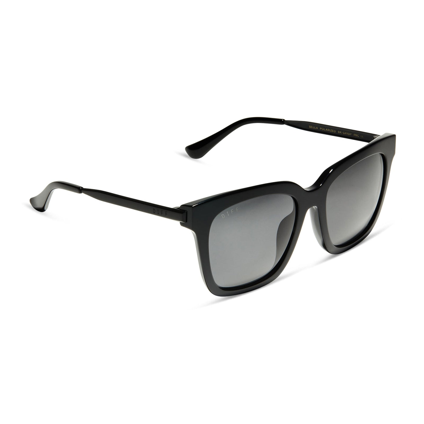 Bella - Black + Grey + Polarized Sunglasses