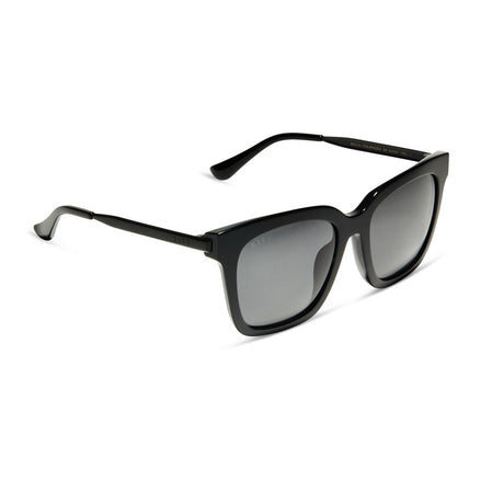 Bella Sunglasses — Black + Grey Polarized