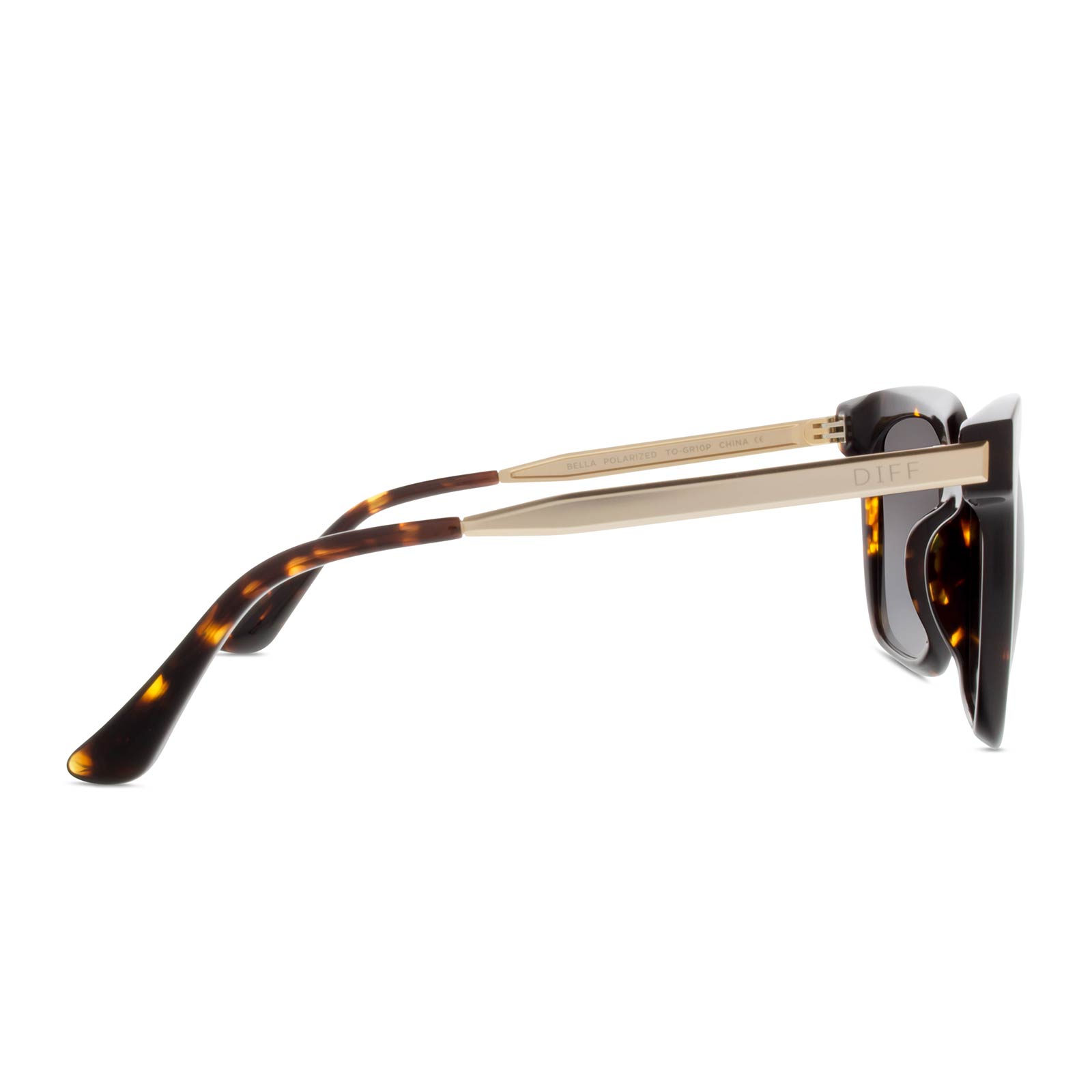 Bella Sunglasses — Tortoise + Grey Polarized