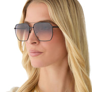 Berkely Sunglasses — Black + Twilight Gradient
