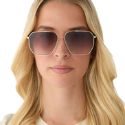 Berkely Sunglasses — Gold + Brown Gradient Polarized