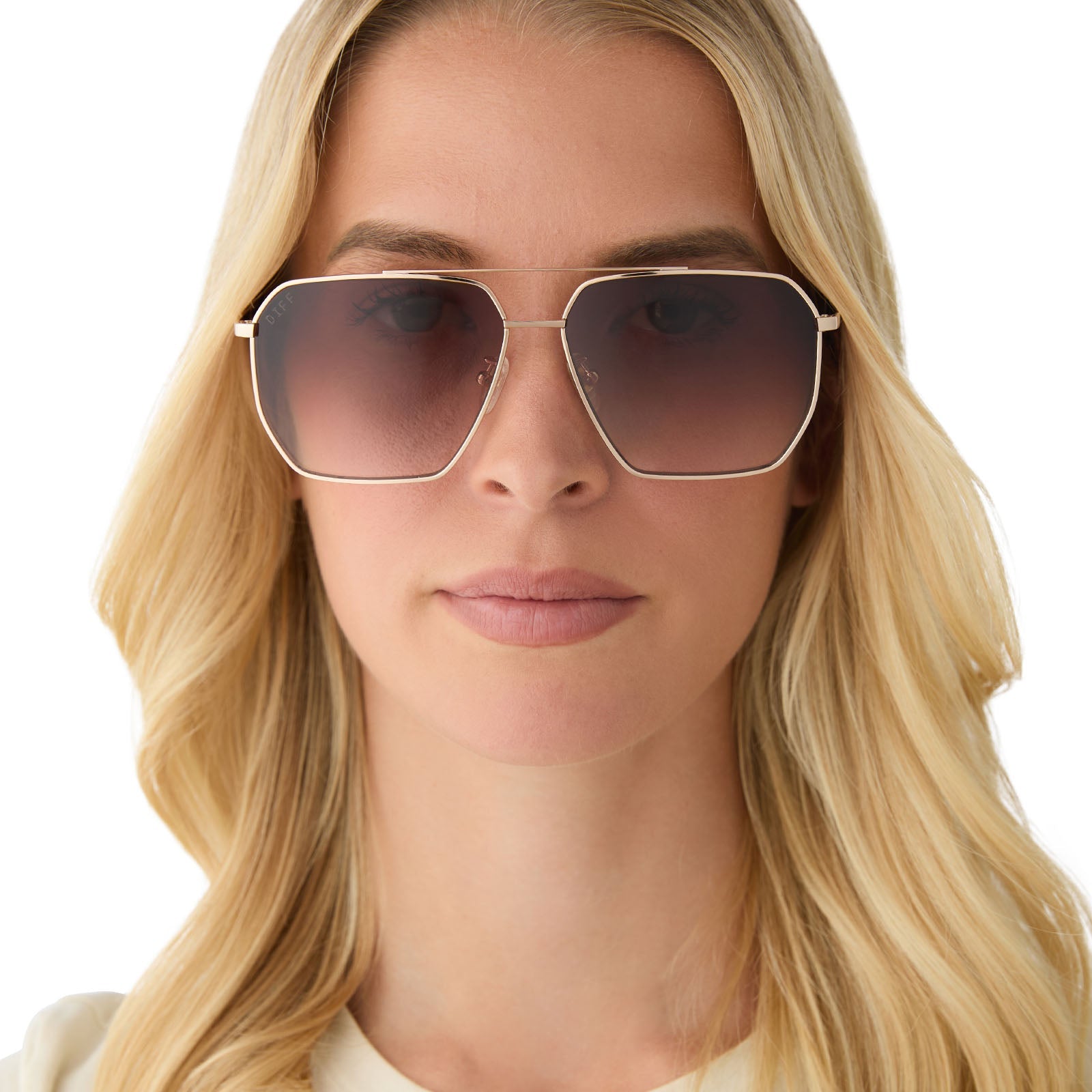 Berkely Sunglasses — Gold + Brown Gradient Polarized