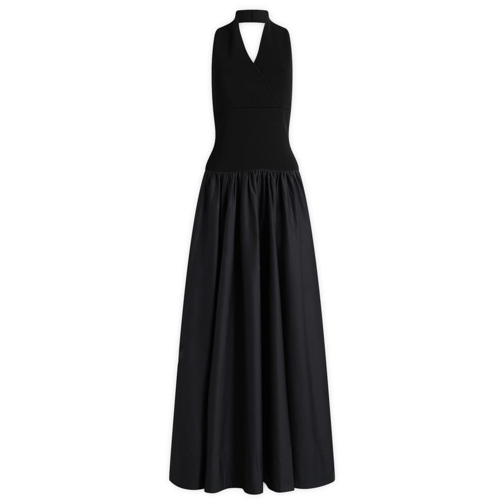 St. Agni Knit Halter Backless Dress