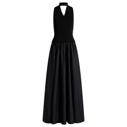 St. Agni Knit Halter Backless Dress