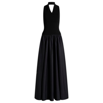 St. Agni Knit Halter Backless Dress