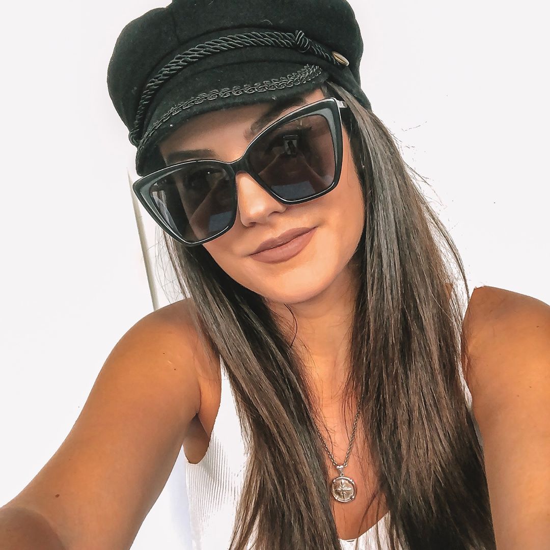 Becky II Sunglasses — Black + Dark Smoke Polarized
