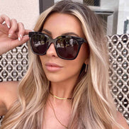 Bella Sunglasses — Black + Grey Polarized