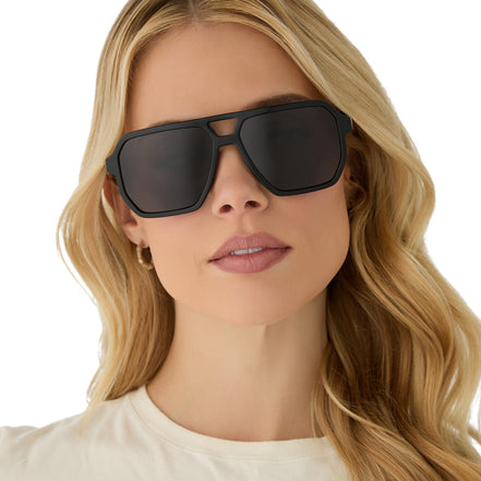 Cameron Sunglasses — Black + Grey Polarized