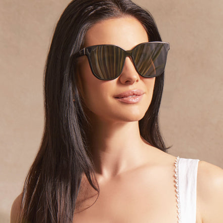Gia Sunglasses — Black + Grey