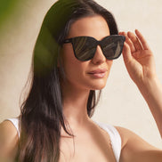 Gia Sunglasses — Black + Grey