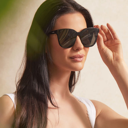 Gia Sunglasses — Black + Grey