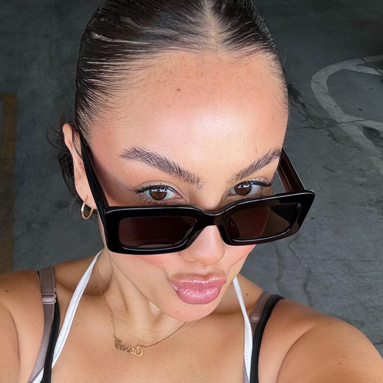 Indy Sunglasses — Black + Grey Polarized