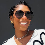 Lenox Sunglasses — Black + Grey