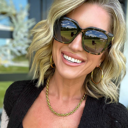Bella Sunglasses — Espresso Tortoise + Grey Gradient Polarized
