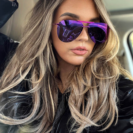 Tahoe Sunglasses — Pink Rush Metallic + Pink Mirror