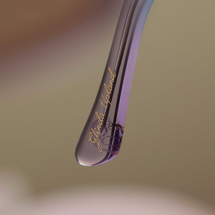 Glinda Upland Butterfly Sunglasses — Pastel Blue + Lavender + Pink Gradient
