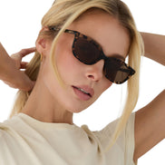 Hannah Sunglasses — Espresso Tortoise + Brown Polarized