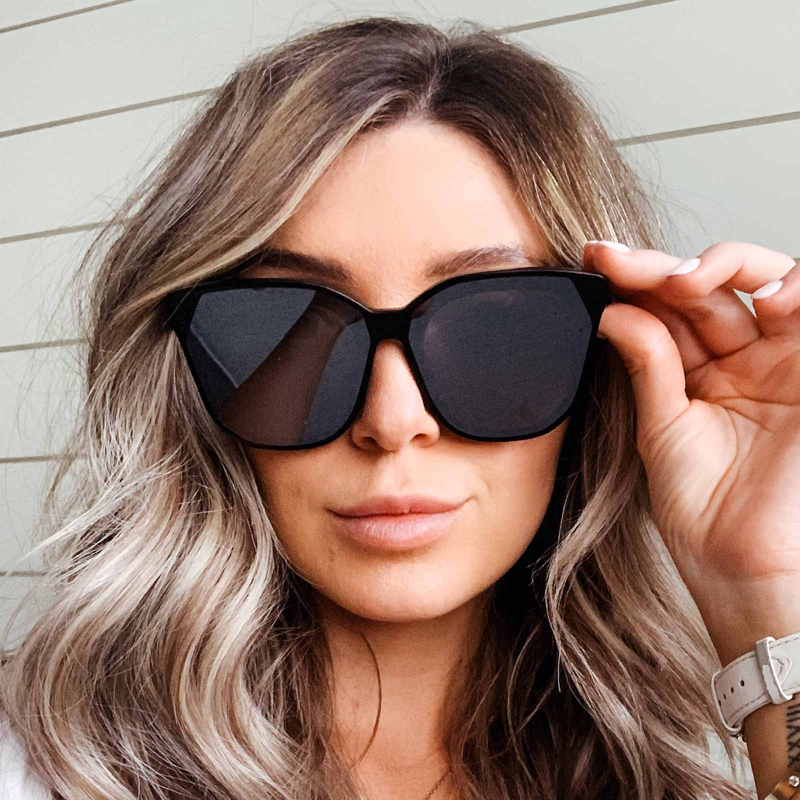 Gia Sunglasses — Black + Grey