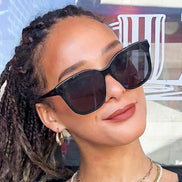 Gia Sunglasses — Black + Grey