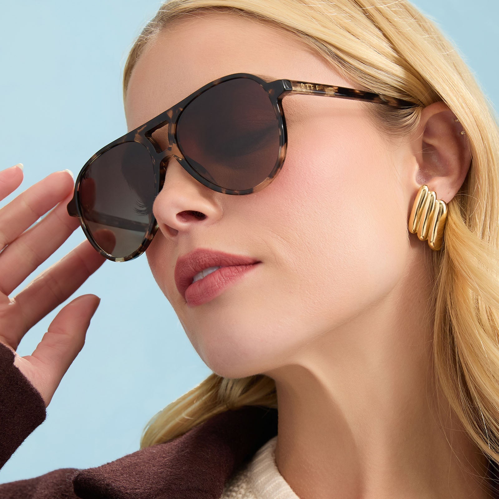Tosca II Sunglasses — Espresso Tortoise + Brown Gradient Polarized