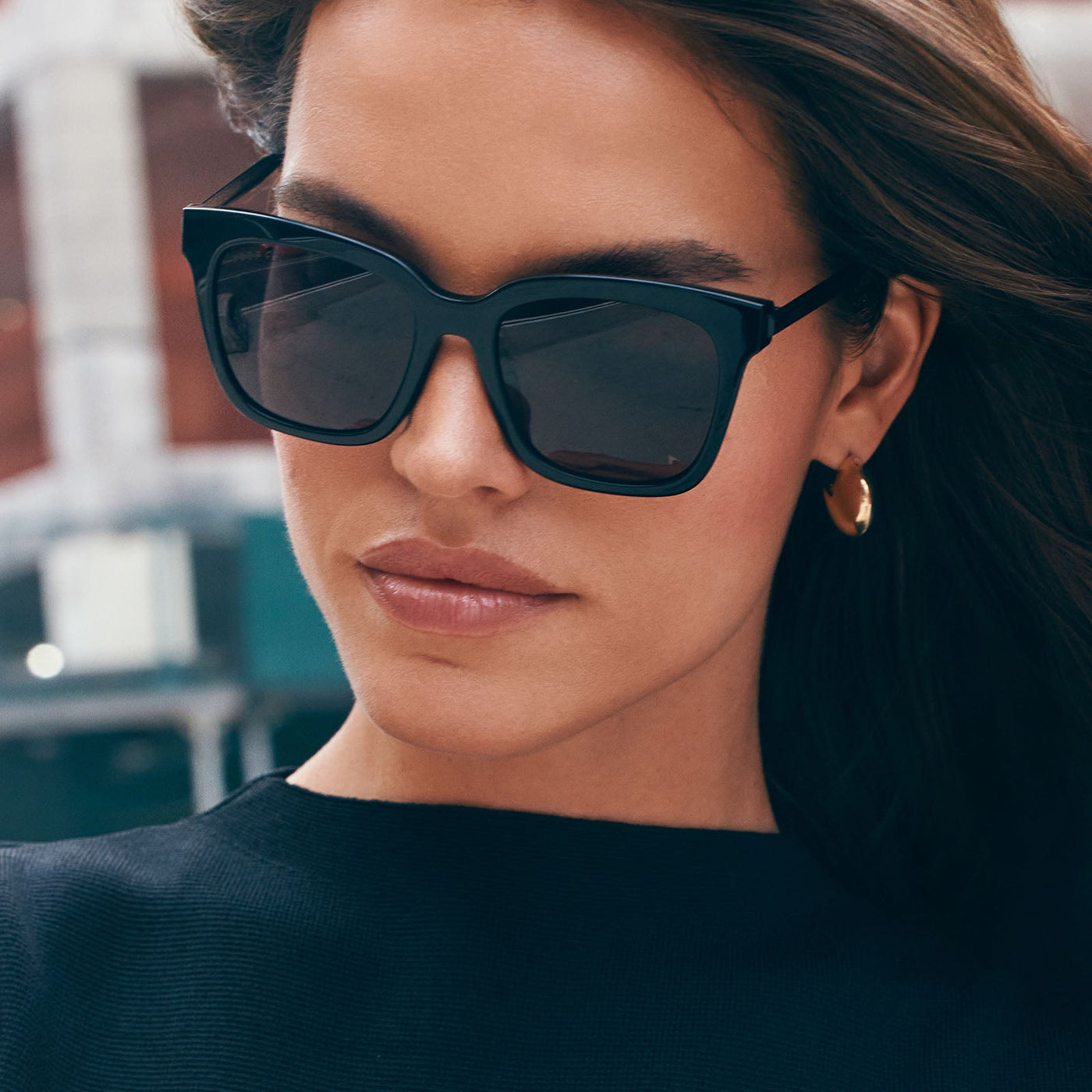 Bella - Black + Grey + Polarized Sunglasses