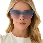 Glinda Upland Butterfly Sunglasses — Pastel Blue + Lavender + Pink Gradient