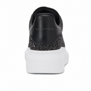 Oversized Sneaker Black Glitter White Sole