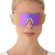 Heat Sunglasses — Matte Baby Pink + Pink Rush Mirror Polarized