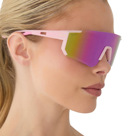 Heat Sunglasses — Matte Baby Pink + Pink Rush Mirror Polarized