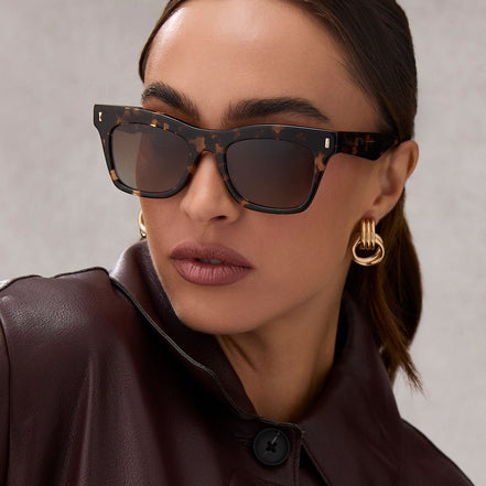 Bradley Sunglasses — Espresso Tortoise + Brown Gradient Polarized