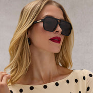 Cameron Sunglasses — Black + Grey Polarized