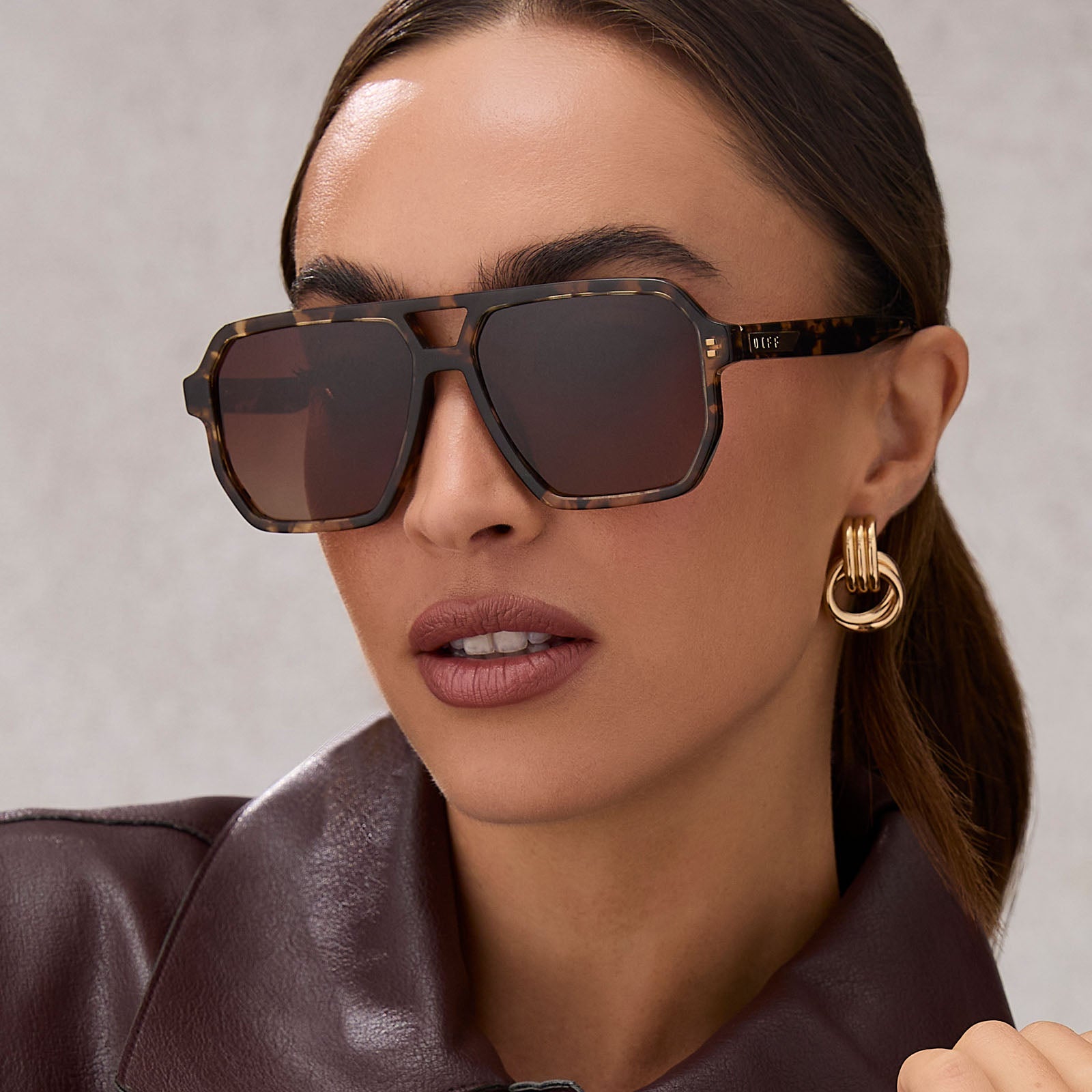 Cameron Sunglasses — Espresso Tortoise + Brown Gradient Polarized