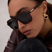 Cameron Sunglasses — Whiskey + Grey Polarized