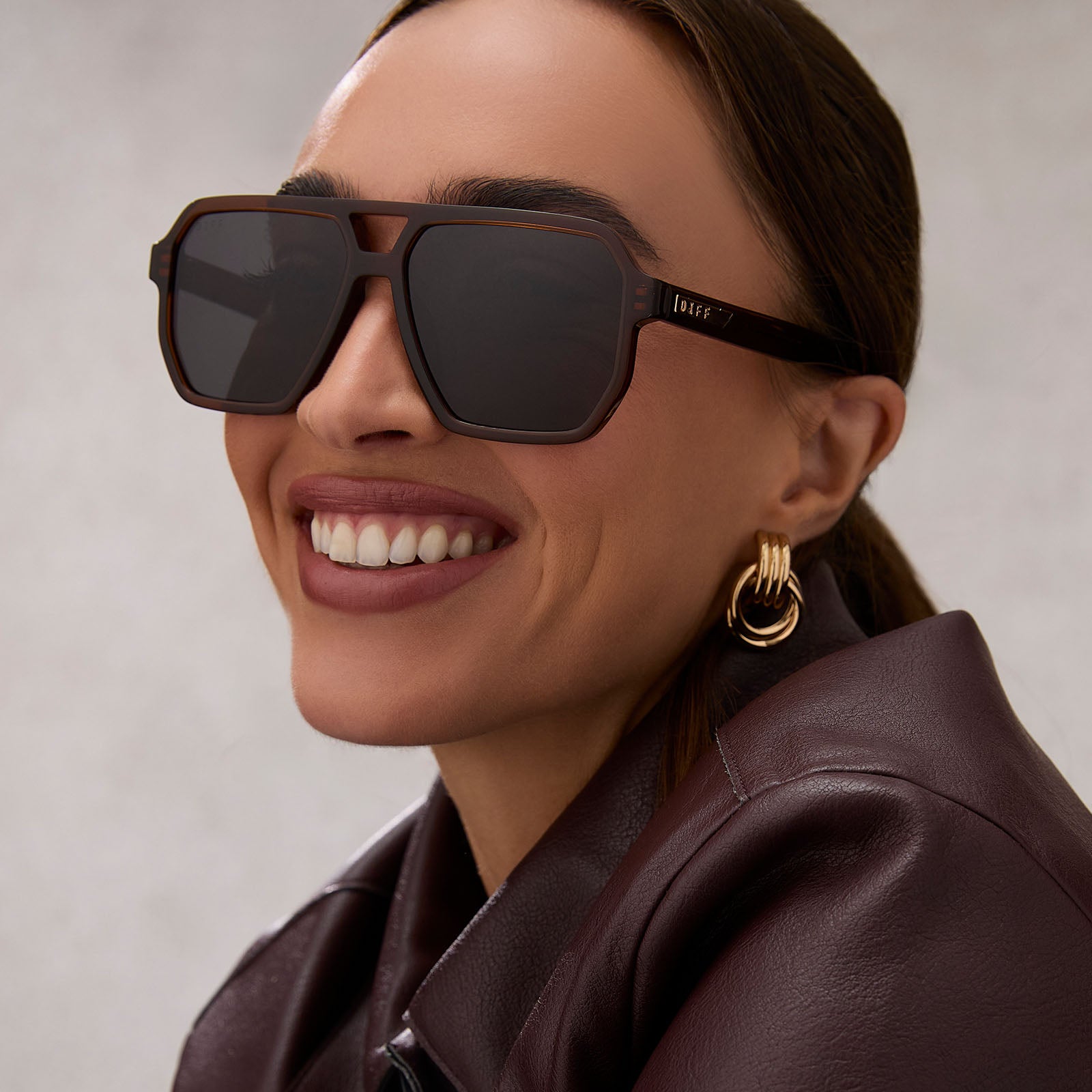 Cameron Sunglasses — Whiskey + Grey Polarized