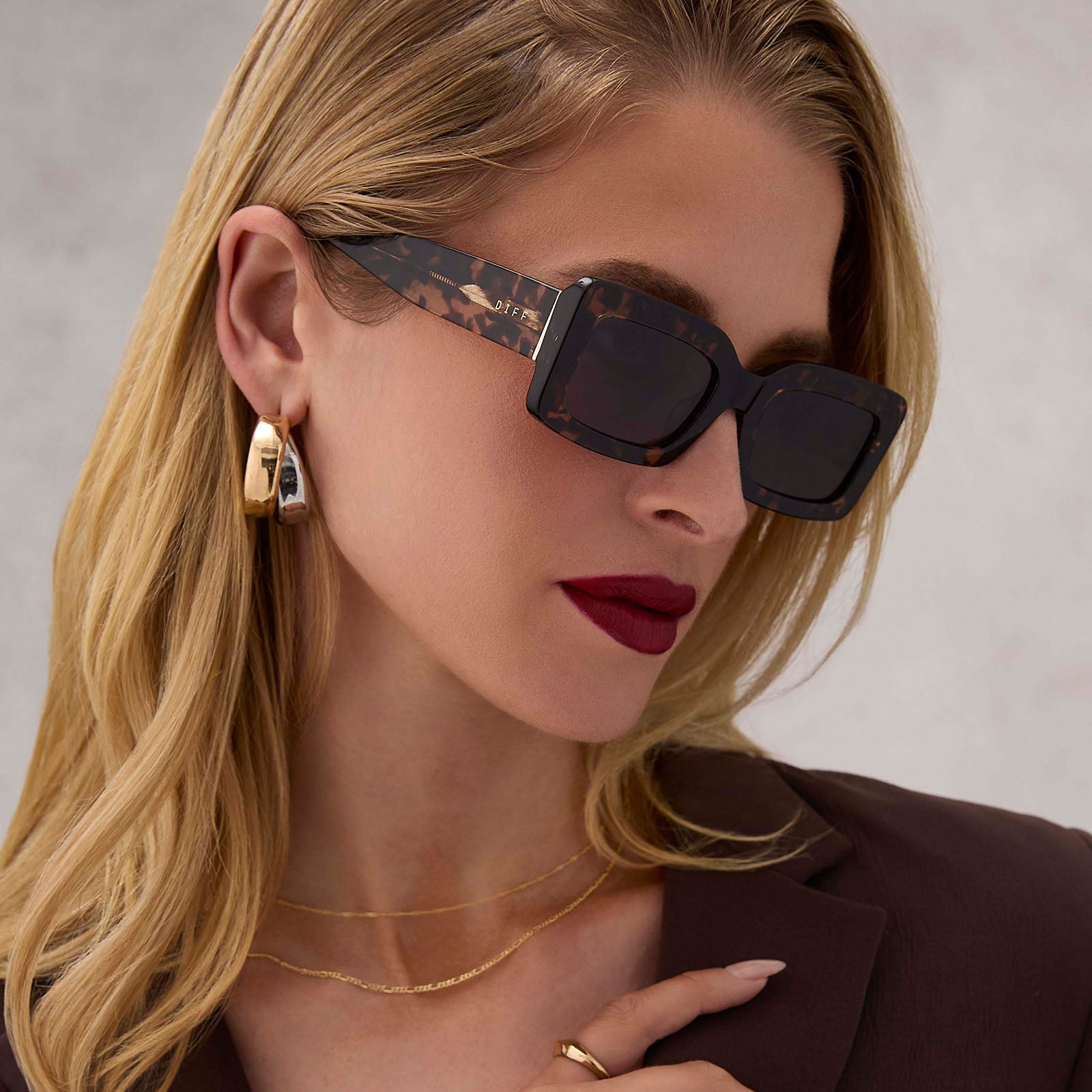 Indy Sunglasses — Espresso Tortoise + Grey