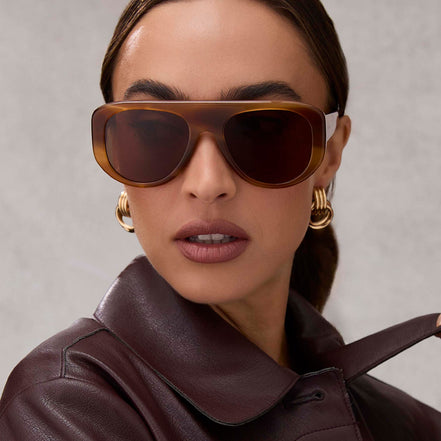 Morgan Sunglasses — Tawny Tortoise + Brown