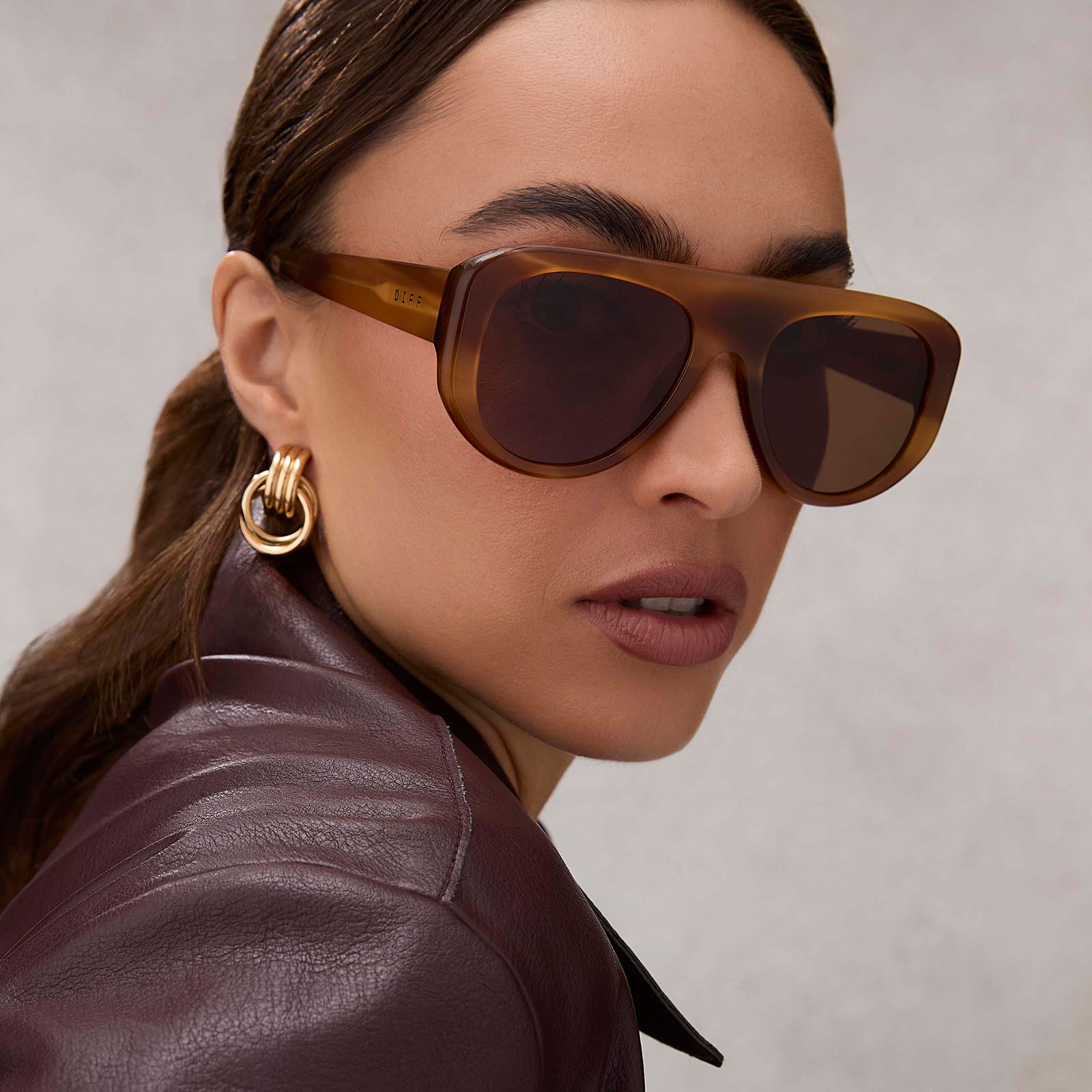 Morgan Sunglasses — Tawny Tortoise + Brown