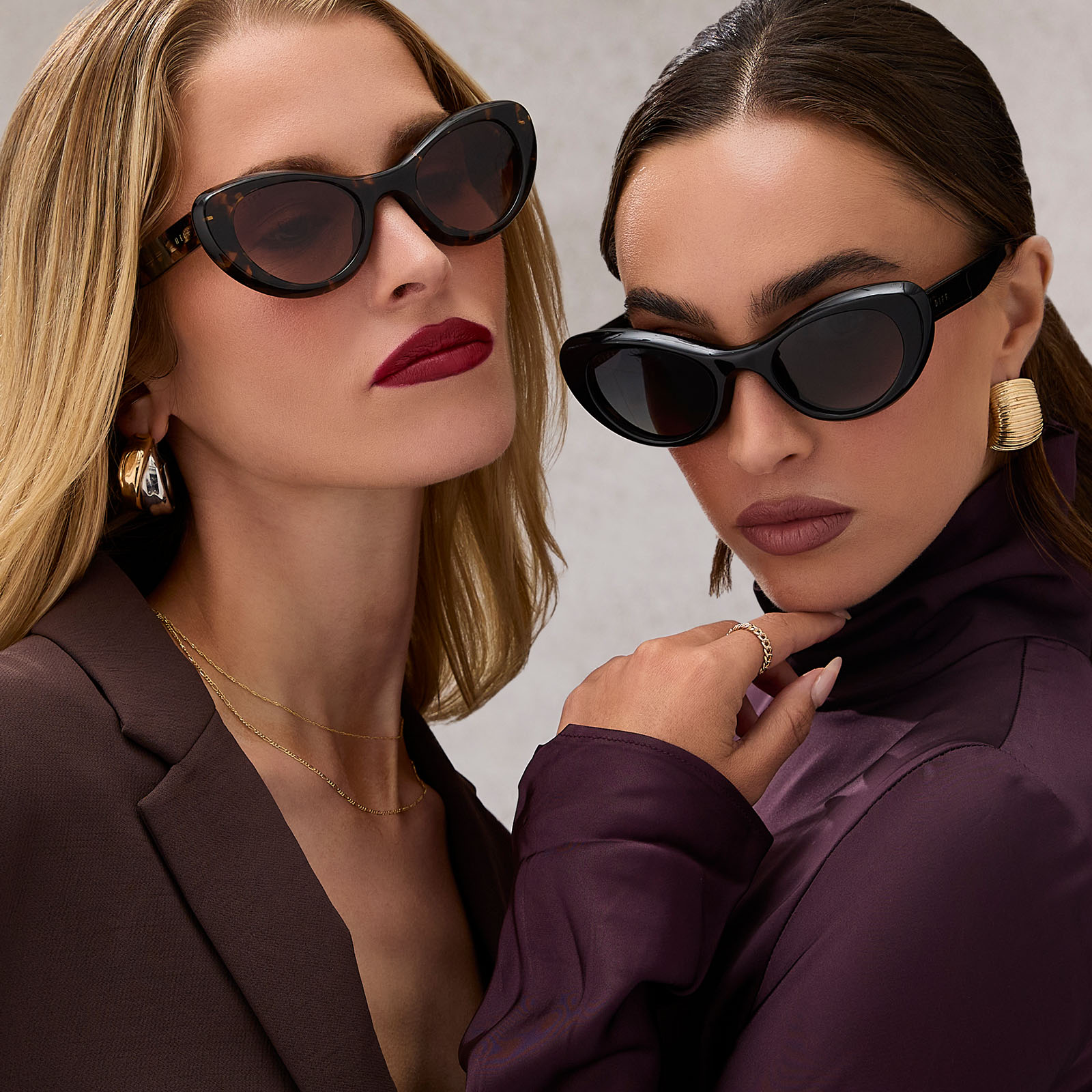 Zaria Sunglasses — Espresso Tortoise + Brown Gradient