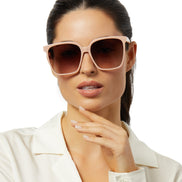 Naomi Sunglasses — Nude + Brown Gradient Polarized