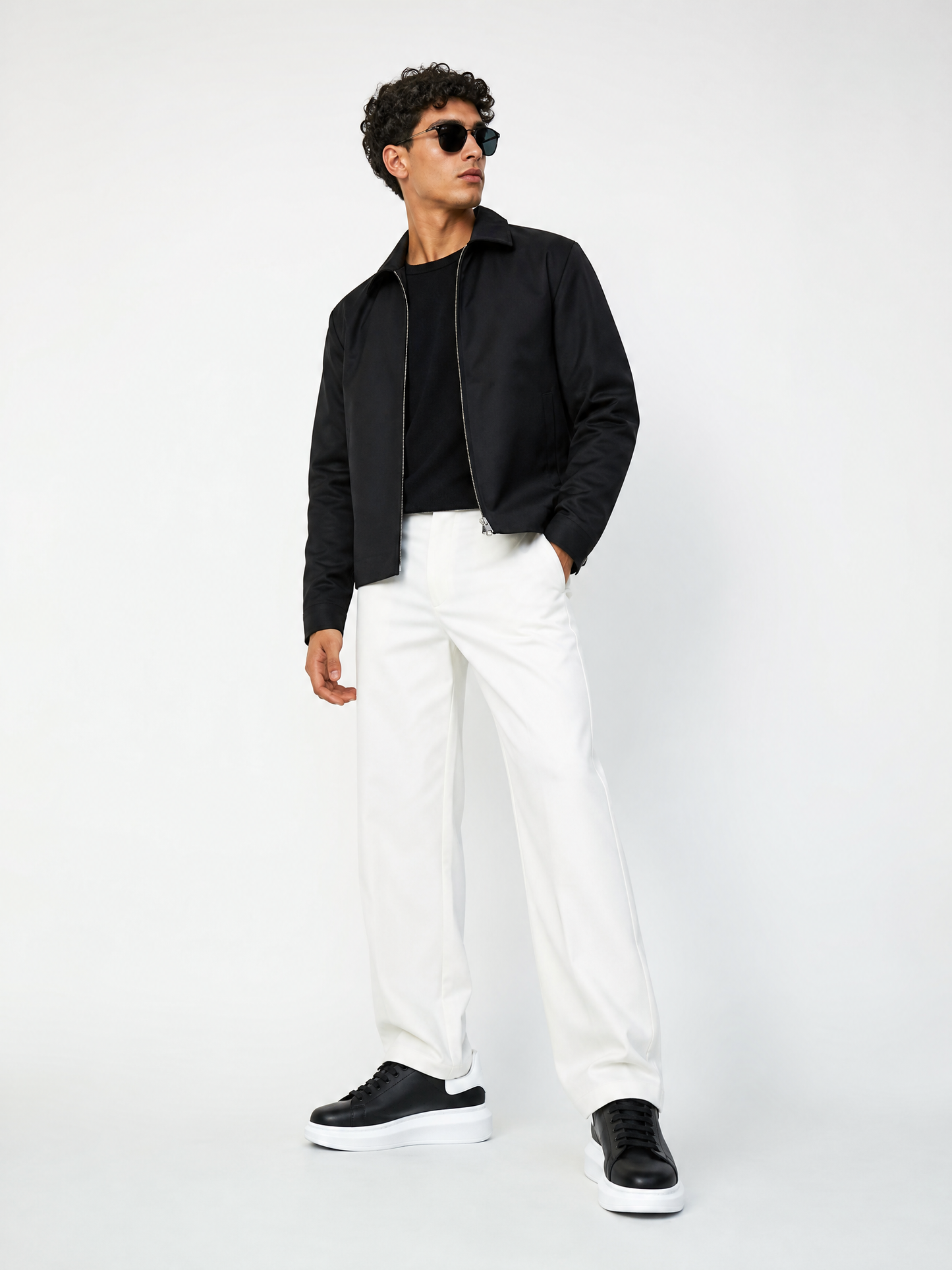 Oversized Sneaker Black White