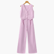 Classy Lady - Linen Two-piece Set