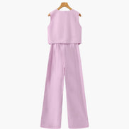 Classy Lady - Linen Two-piece Set