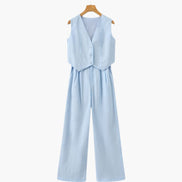 Classy Lady - Linen Two-piece Set