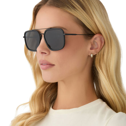 Jordan Sunglasses — Black + Grey Polarized