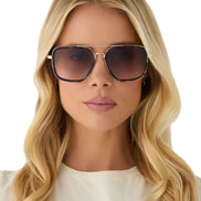Jordan Sunglasses — Confetti Tortoise + Brown Gradient