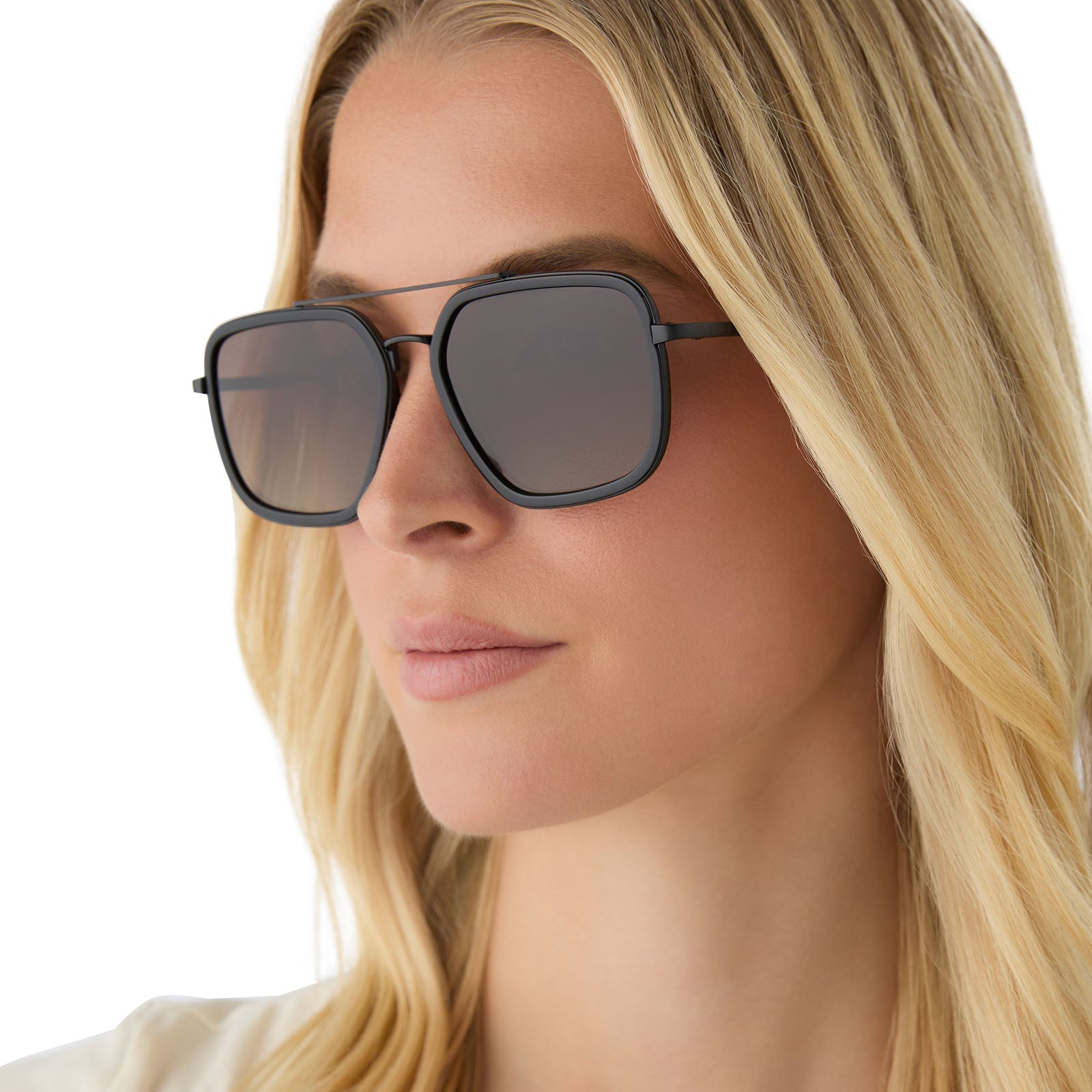 Jordan Sunglasses — Matte Black + Brown Gradient Polarized