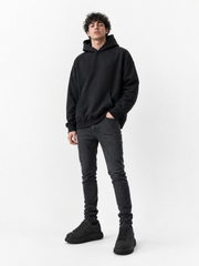 Oversized Sneaker Triple Black Glitter
