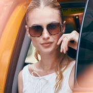 Jordan Sunglasses — Confetti Tortoise + Brown Gradient