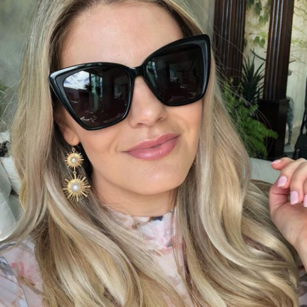 Becky II Sunglasses — Black + Dark Smoke Polarized